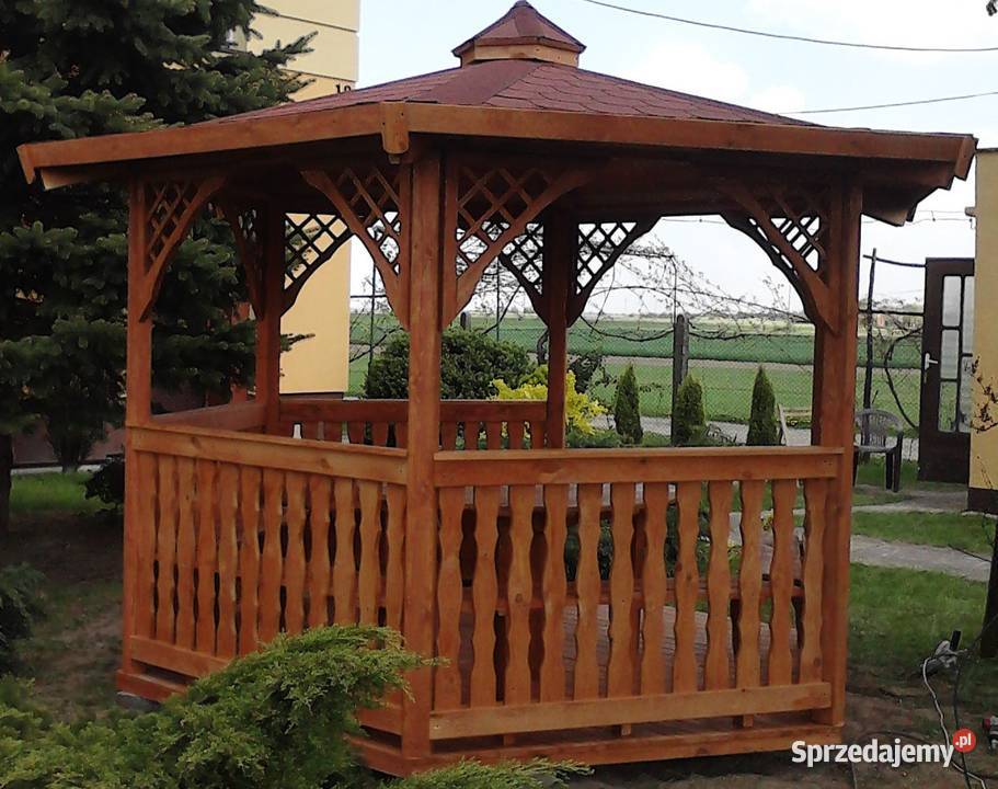 Altanka sześciokątna i ogrodowa drewniana śląskie Zimnowoda sprzedam