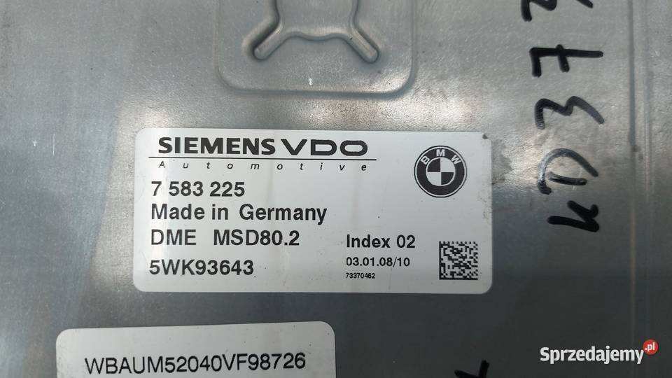 BMW E87 E60 E61 20 komputer sterownik silnika Kielce sprzedam