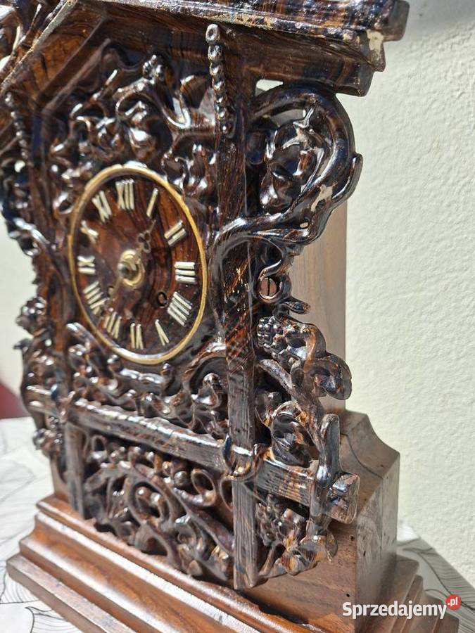 Zabytkowy zegar francuski kominkowy podkarpackie