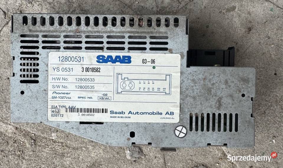 Wzmacniacz radia Saab 93 2003 łódzkie Brzeziny sprzedam