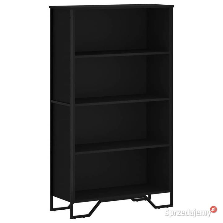 Regał na książki czarny 80x31x1375 materiał mazowieckie Warszawa