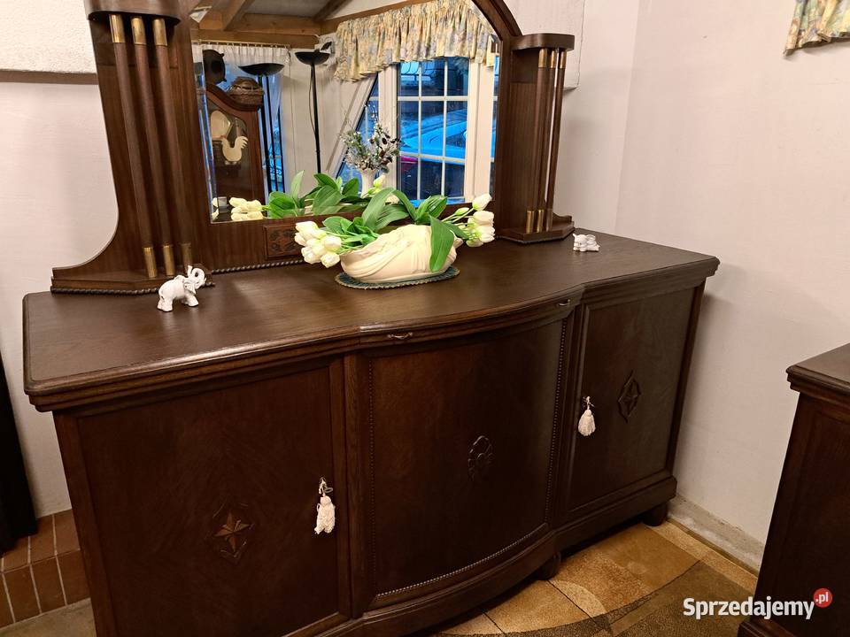 Piękny bufet z lustrem pomocnik secesja Myślibórz