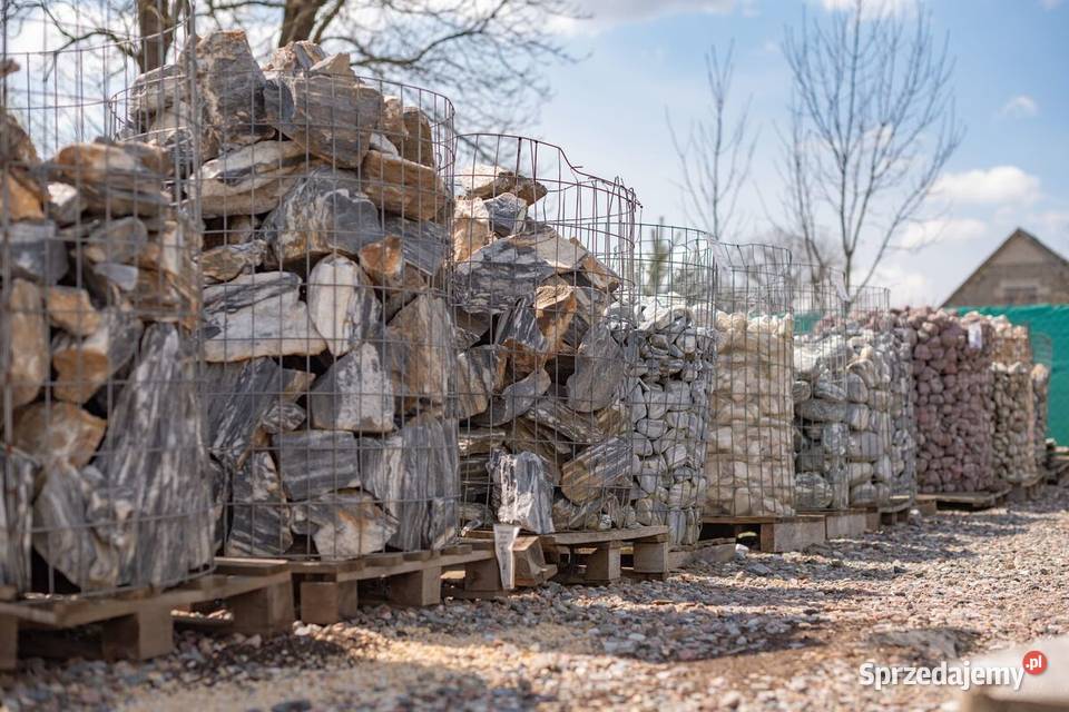 Kamień ogrodowy ozdobny grysy kora kamienna Cieśle