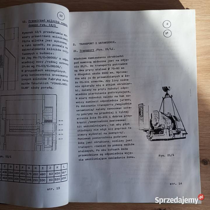 Dokumentacja technicznoruchowa AS48 AS67 wysyłka twarda Pozostałe Złotoryja