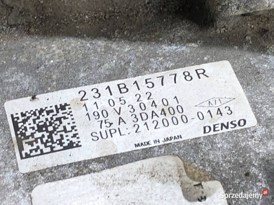 SKRZYNIA BIEGÓW RENAULT CLIO V 231B15778R 16 94 sprzedam