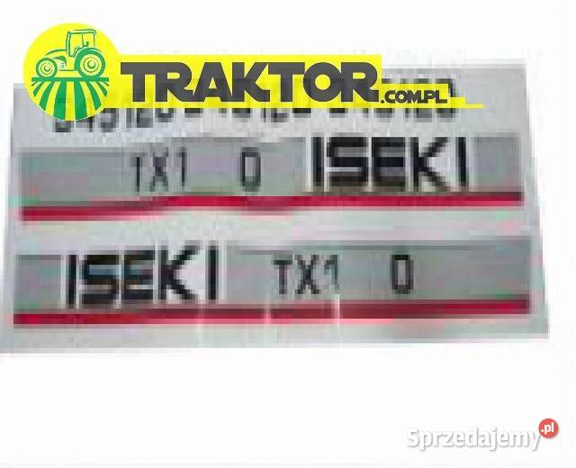 Duże naklejki Iseki 800x210mm