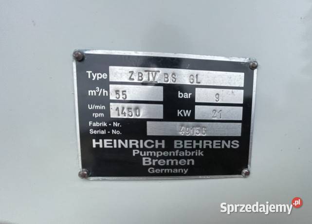 pompa zębata melasy mazutu oleju żywic farby Kolbuszowa