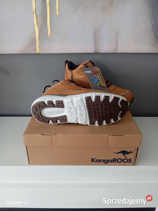 Brązowe trzewiki KangaROOS model KTS Kimo RTX 37 Jelenia Góra