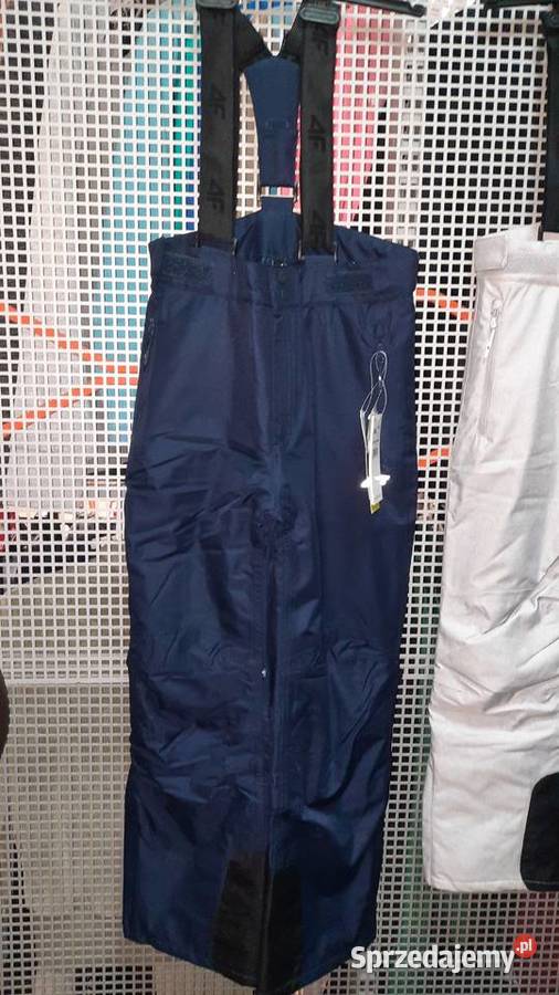 Spodnie narciarskie dziewczęce 4F granat szary sprzedam