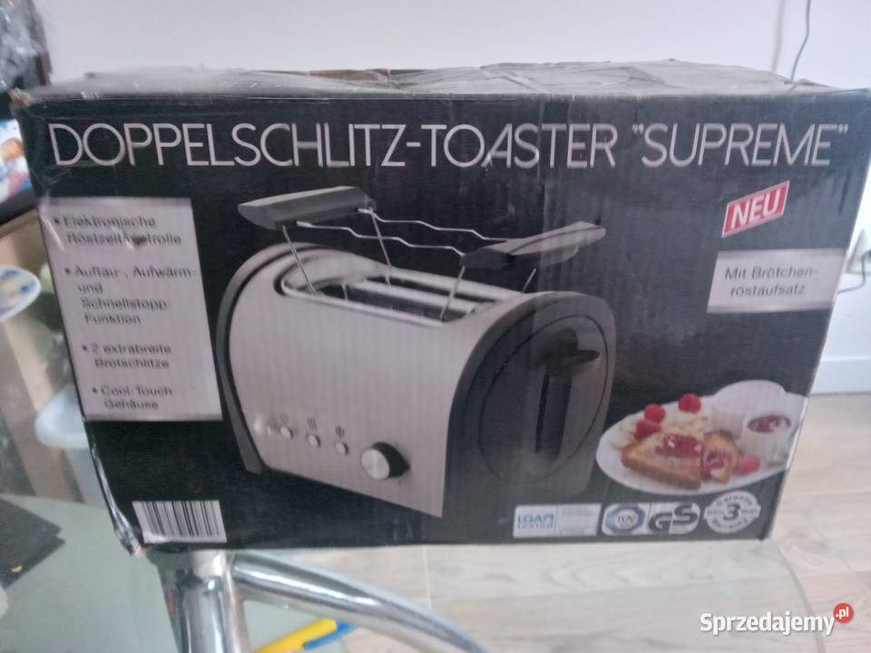 Toster SUPREME 800W 2 kromki RUSZT 6 ustawień Siedlec sprzedam