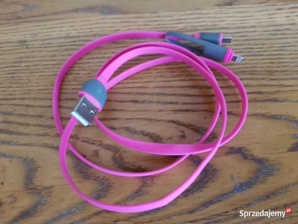 kabel 1 metr 3 w jednym usb silikonowy Telefony i Akcesoria Kielce