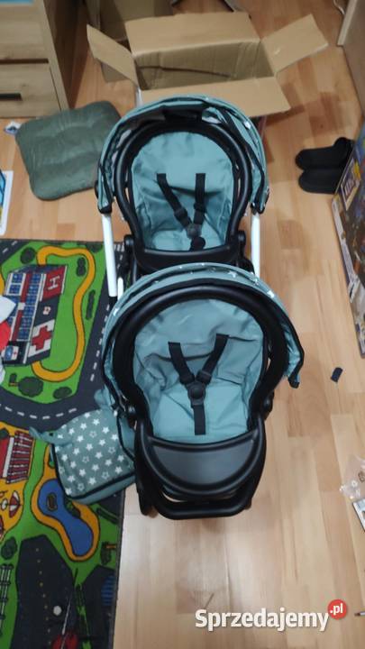 Bliźniaczy wózek lalek xeo twin Książ Wielkopolski