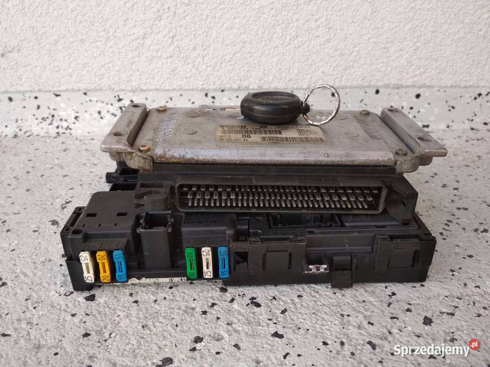 PEUGEOT 206 ZESTAW STARTOWY 14i 8V 75 BEZMUX ECU