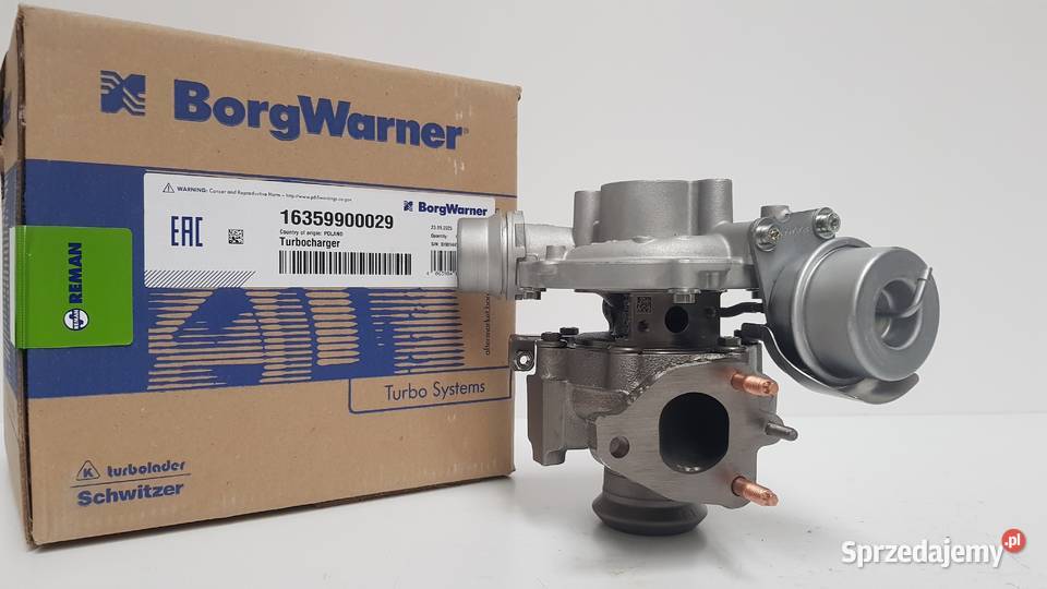 Turbosprężarka BorgWarner KKK Oryginal Reman Turbosprężarki