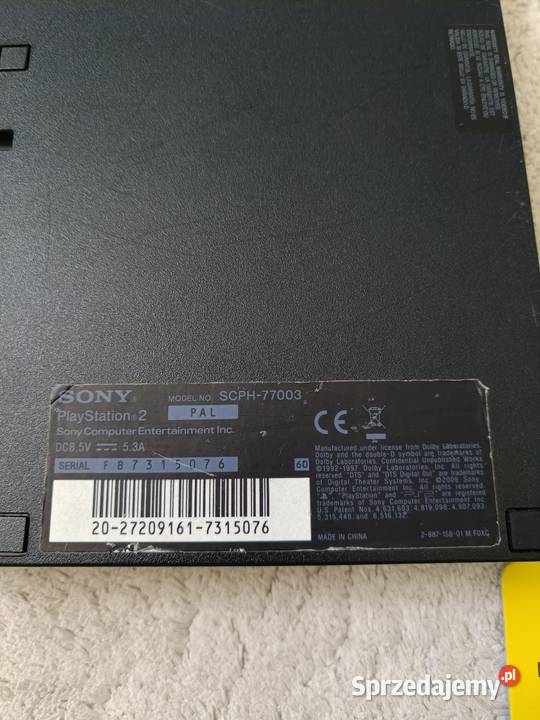 Konsola Sony PlayStation 2 Slim SCPH77003 2 FMCB Pruszków