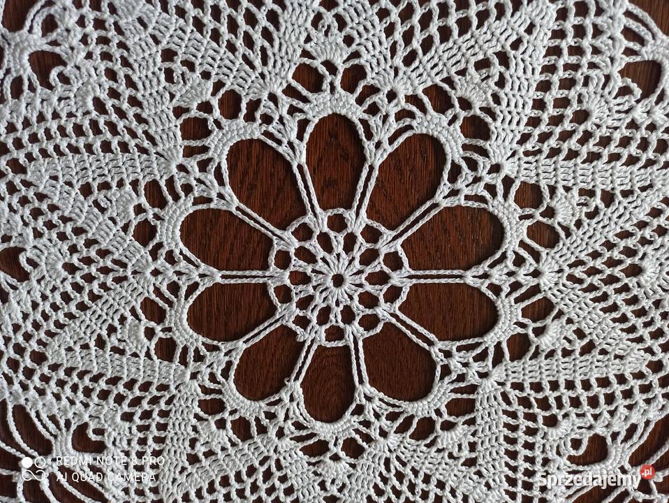 Serweta ręcznie robiona biały Białystok