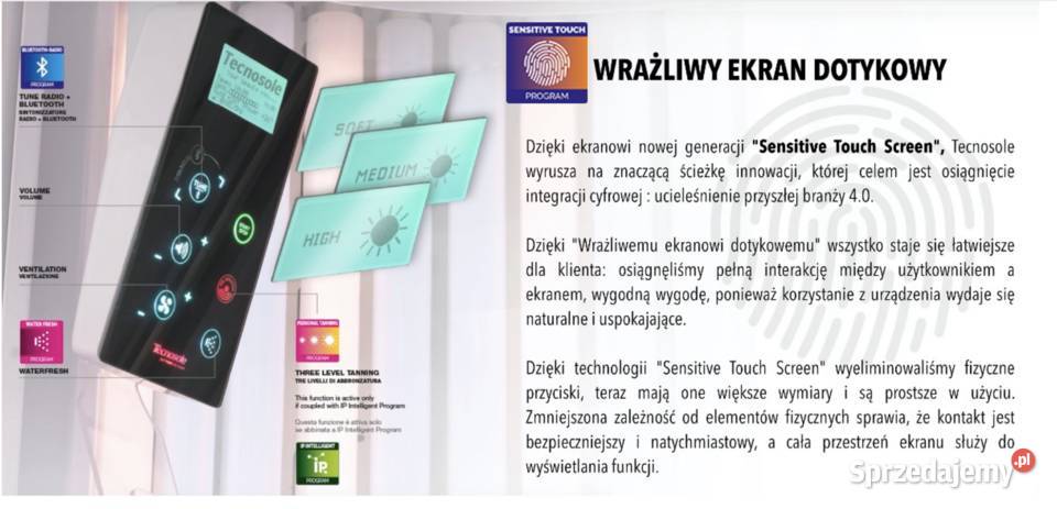 Solarium Kabina opalająca stojąca KSUN Tecnosole Płock
