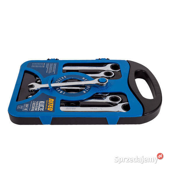 Klucze płaskooczkowe NITEO 8 sztuk grzechotka Dęblin