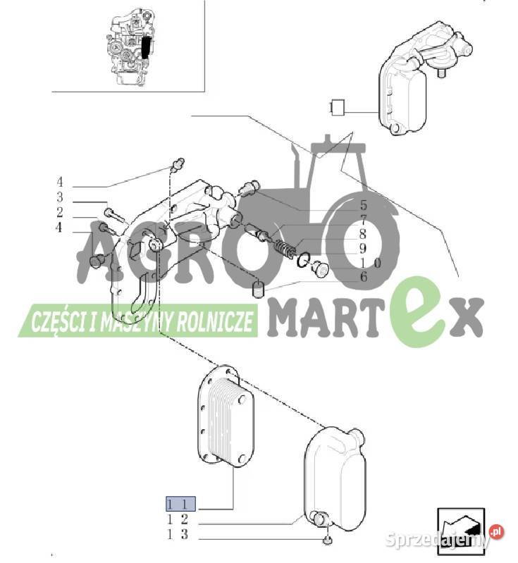 87380919 81868413 CHŁODNICA OLEJU WYMIENNIK Wichrów sprzedam