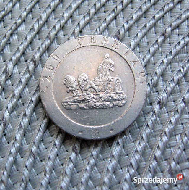 Hiszpania 200 Pesetas 1990r Juan Carlos i Rey Kalisz sprzedam