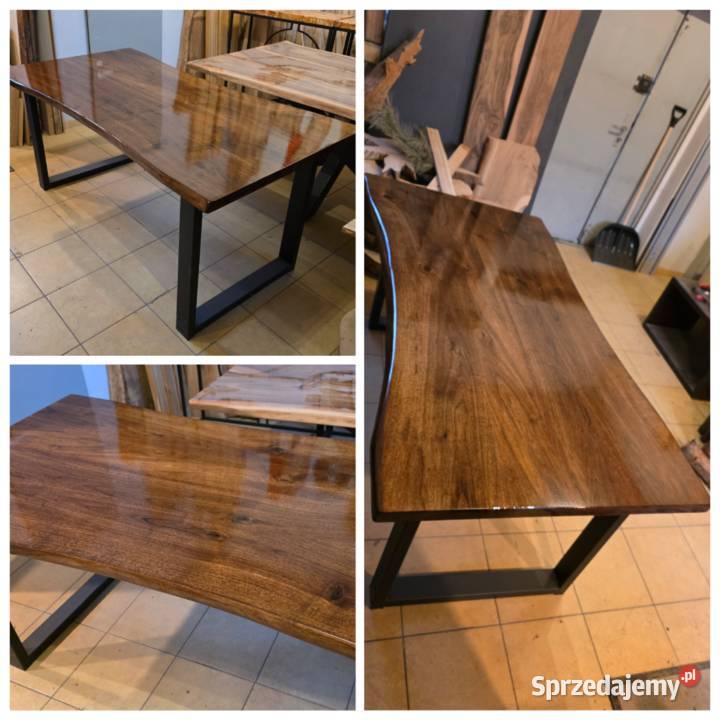 stół orzech włoski 170x90 lite drewno