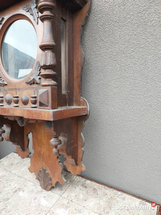 S197 Skrzynia obudowa starego zegara ślązaka Tczew