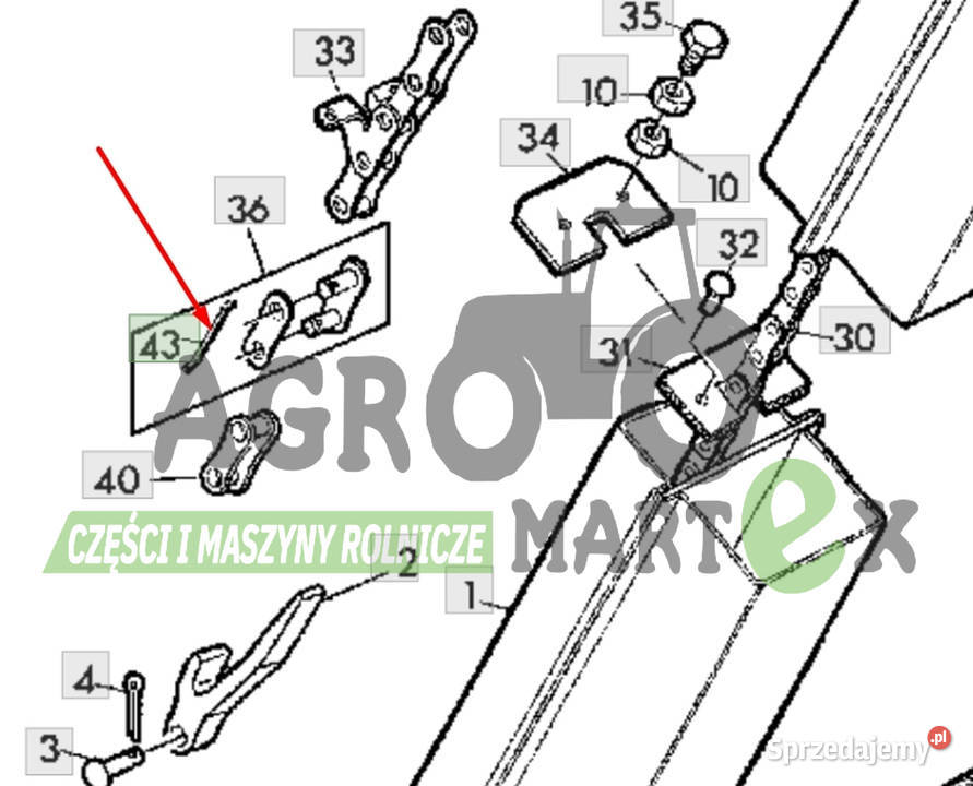 Z41567 ZAWLECZKA SPINKI ŁAŃCUCHA JD Wichrów
