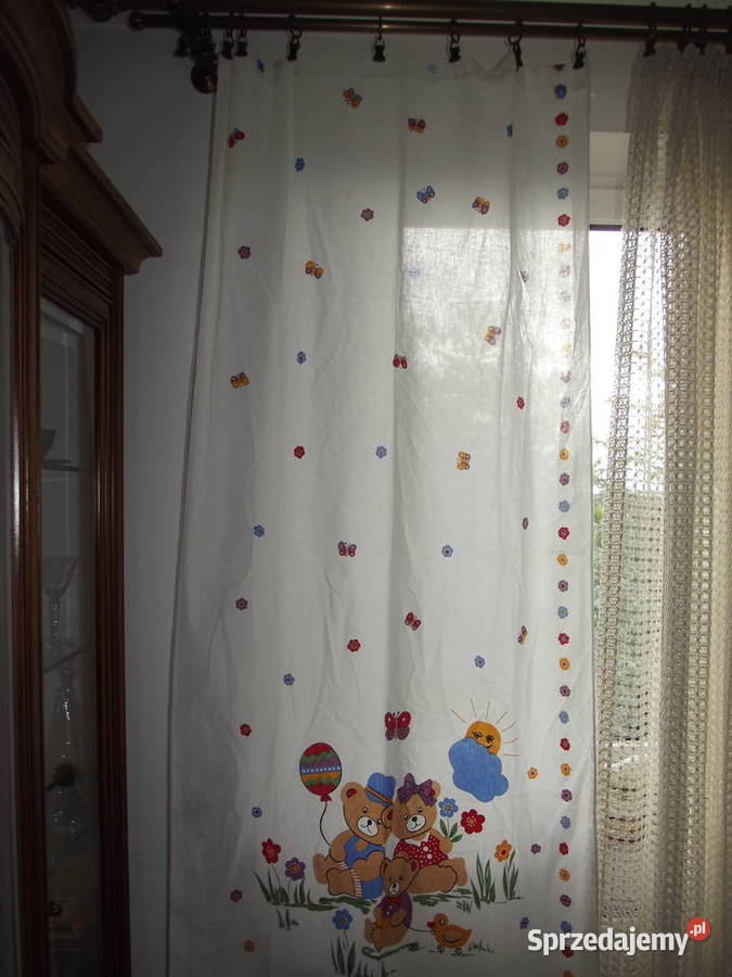 zasłony do pokoju dziecięcego 2x85175 Decora biały śląskie Piekary Śląskie sprzedam