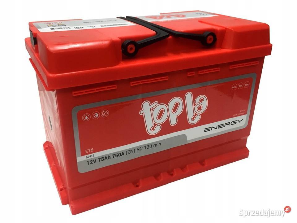Akumulator TOPLA ENERGY 108075 75Ah 750A osobowe Jelcz-Laskowice