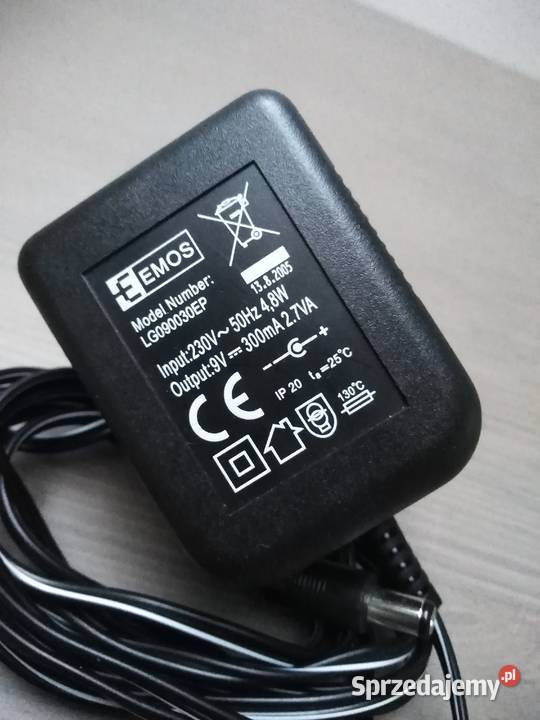 Zasilacz EMOS 9V 300mA 27VA Części i Akcesoria Warszawa