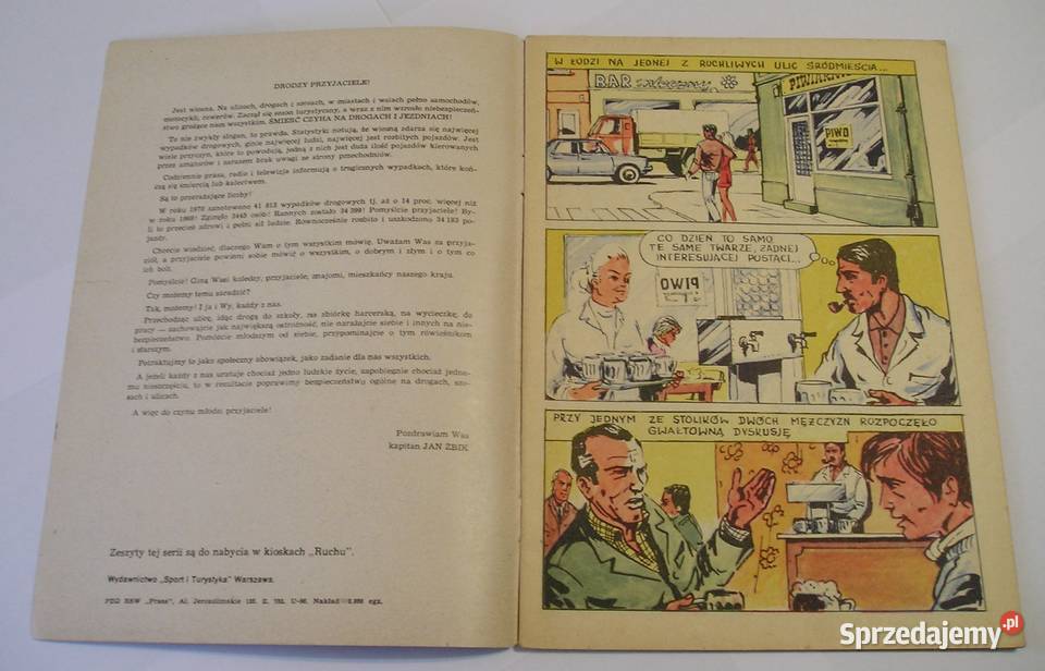 KAPITAN ŻBIK CZARNY PARASOL 1971 Łódź