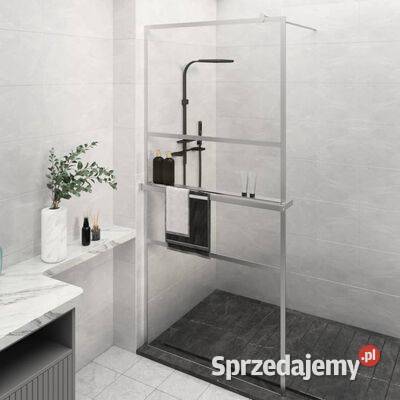 Ścianka prysznicowa z półką chrom 80x195 ESG i