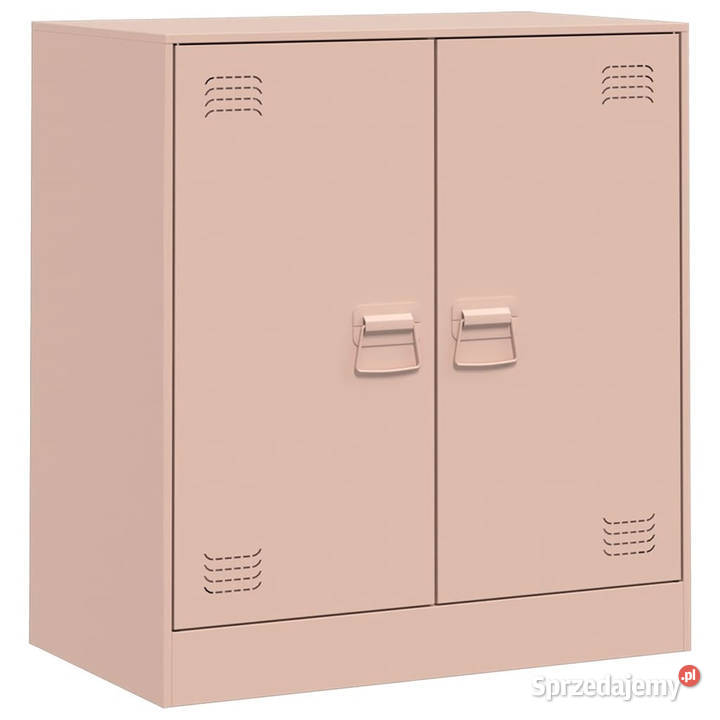 Szafka boczna różowa 67x39x73 stal WM841674