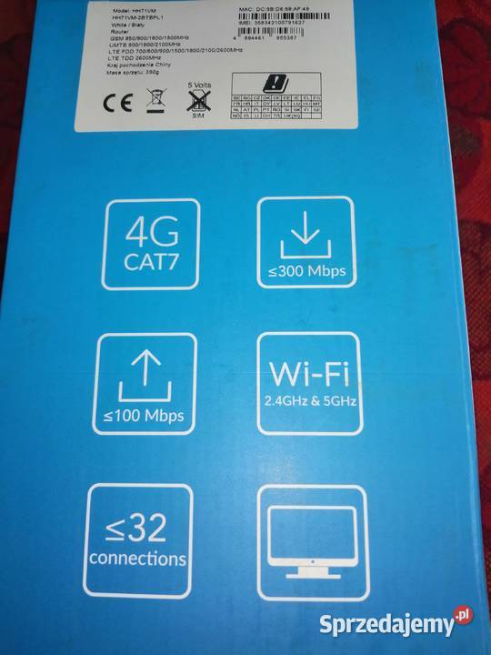 ROUTER Alcatel LINK HUB 4G WiFi LTE Cat7 300Mbps Bydgoszcz sprzedam