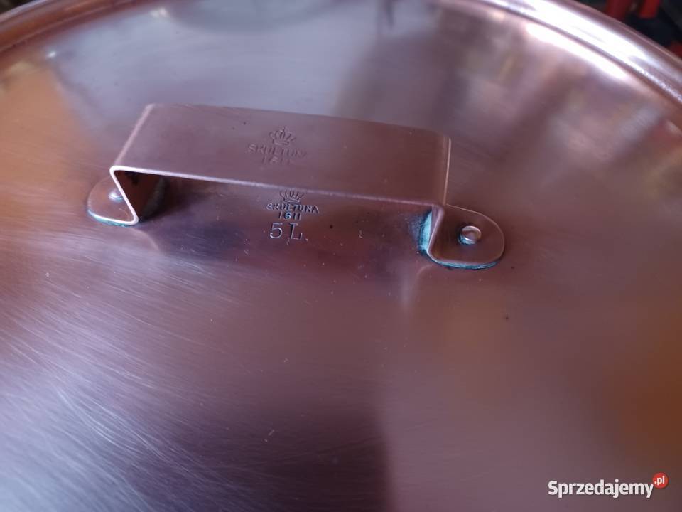 Skandynawski sygnowany rondel miedziany 5l Poznań
