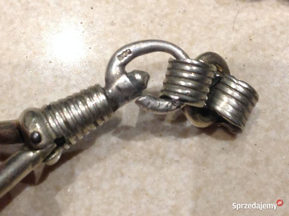 Srebrna Dewizka do Zegarka STARA Srebro pr 800 Nowa Sól sprzedam