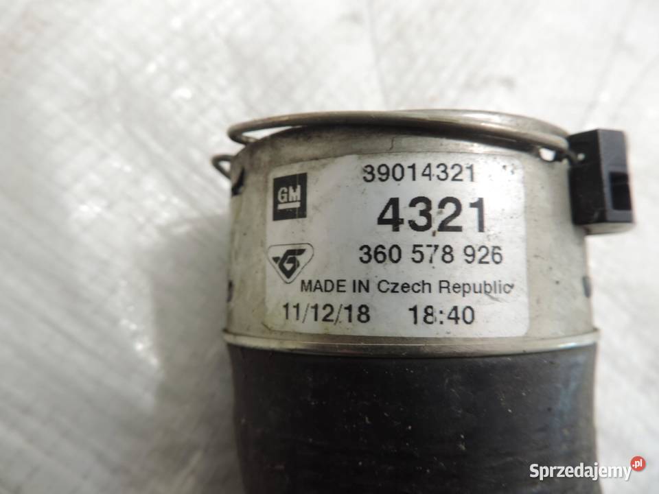 OPEL ASTRA K V 16 CDTI RURA DOLOT INTERCOOLERA