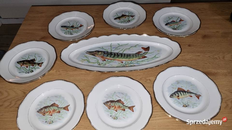 Serwis Rybny Porcelana Francuska Wola Podłężna