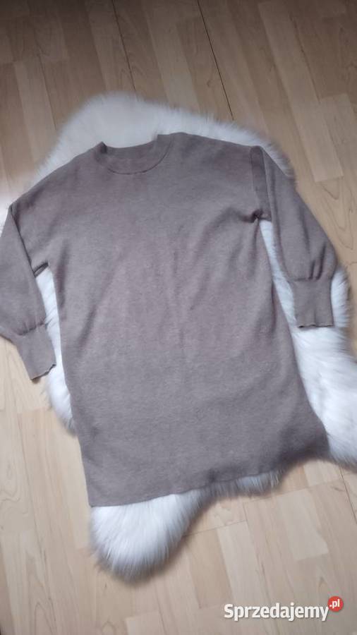 Sweter tunika beżowy ZARA S Olkusz
