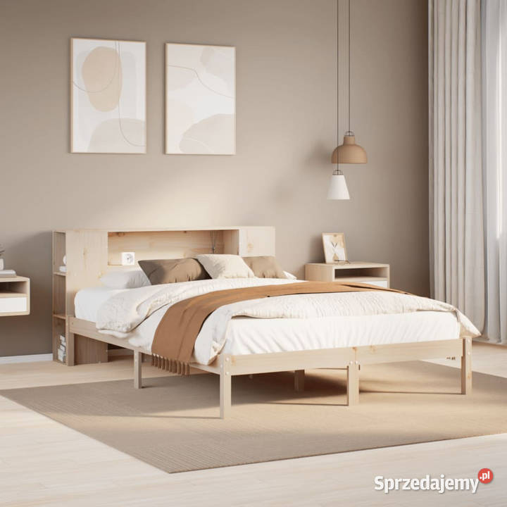 Łóżko z regałem bez materaca sosnowe 120x190 sprzedam