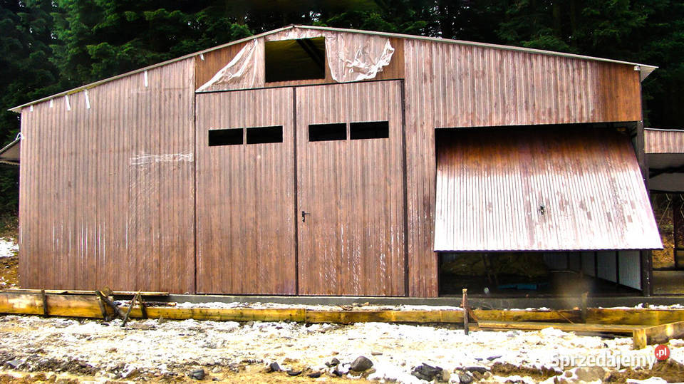 Garaż Blaszany Wiata otwarta Magazn na maszyny