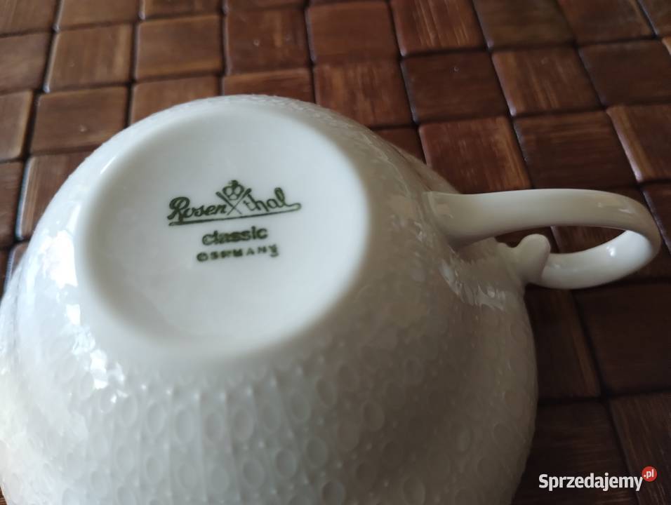 Filiżanka porcelana Rosenthal biała Łódź