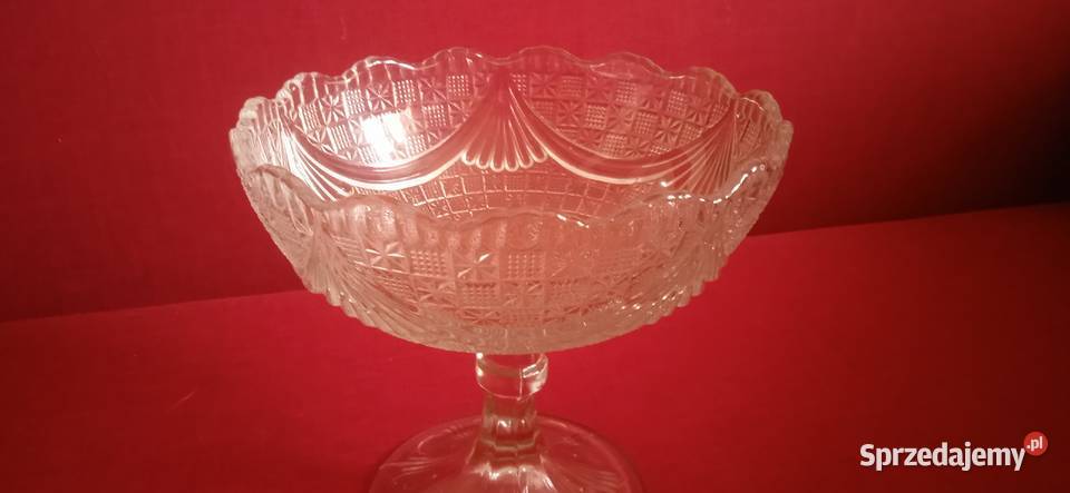 Stara Duża patera kryształowa dolnośląskie Świdnica