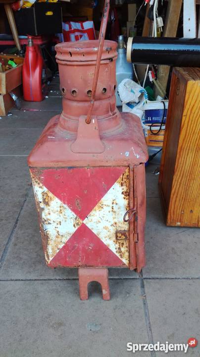 Stara lampa kolejowa naftowa Nysa