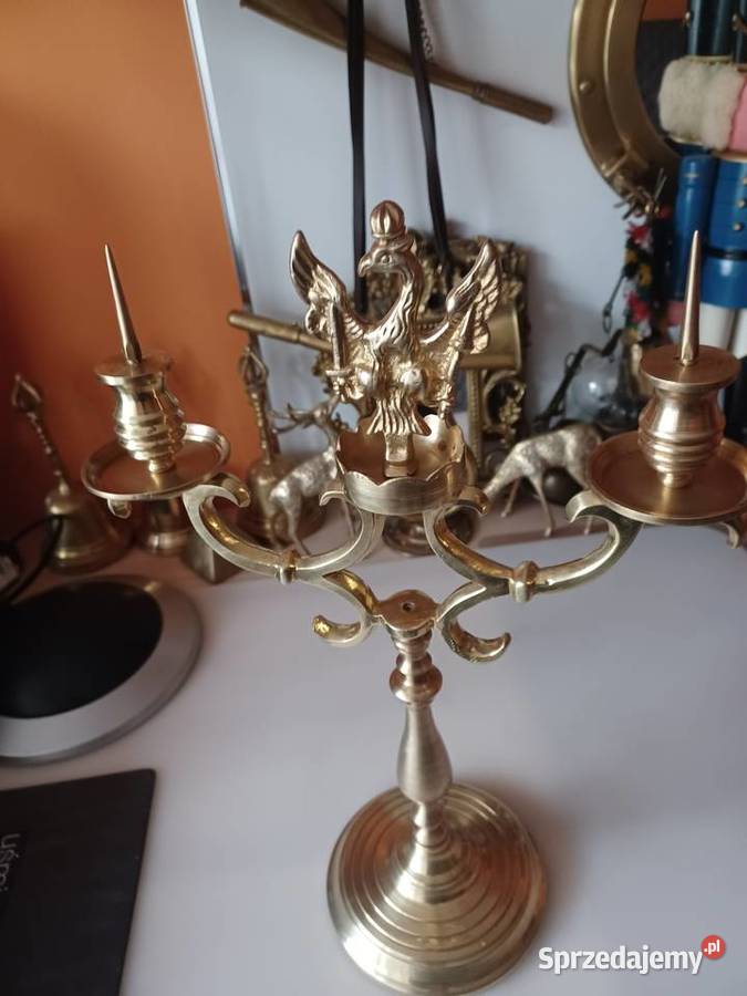 Świecznik Księstwo Warszawskie Mosiądz Poznań