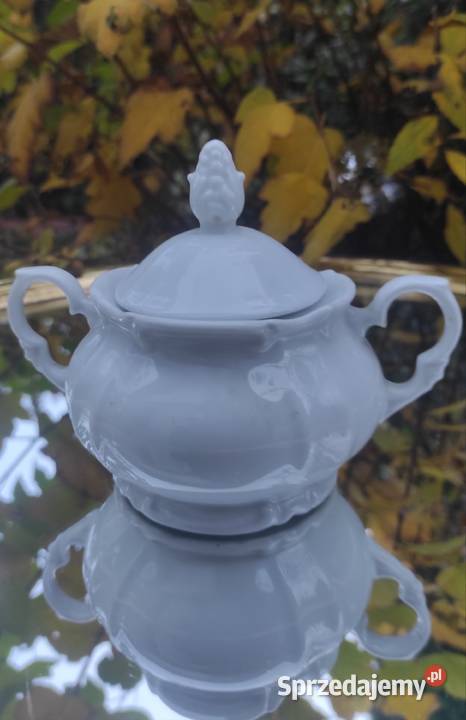 SECESYJNA CUKIERNICA Porcelana i szkło Pabianice