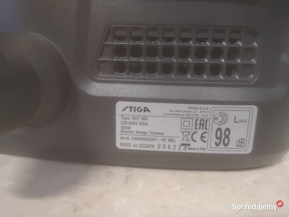 Nożycesekator elektryczny Stiga SHT 500 Hrubieszów