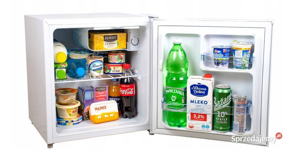 NOWA MAŁA LODÓWKA Z ZAMRAŻALNIKIEM BIUROWA 45cm Skawina