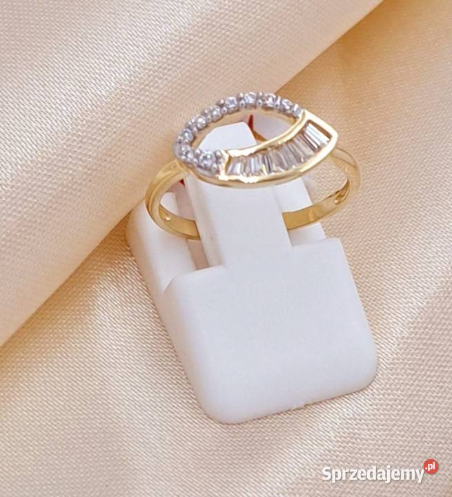 Pierścionek r11 Złoty pr585 Subtelny Z621 Poznań