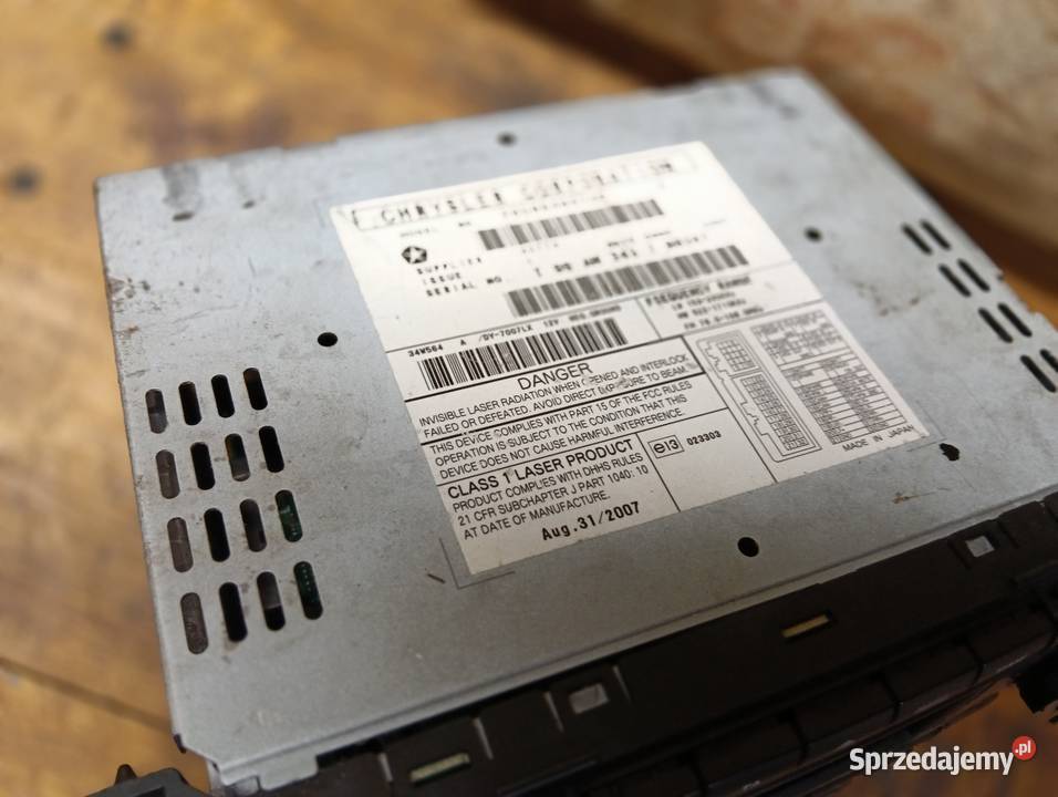 Radio Chrysler Jeep 2007 Radioodtwarzacze Ostrów Wielkopolski